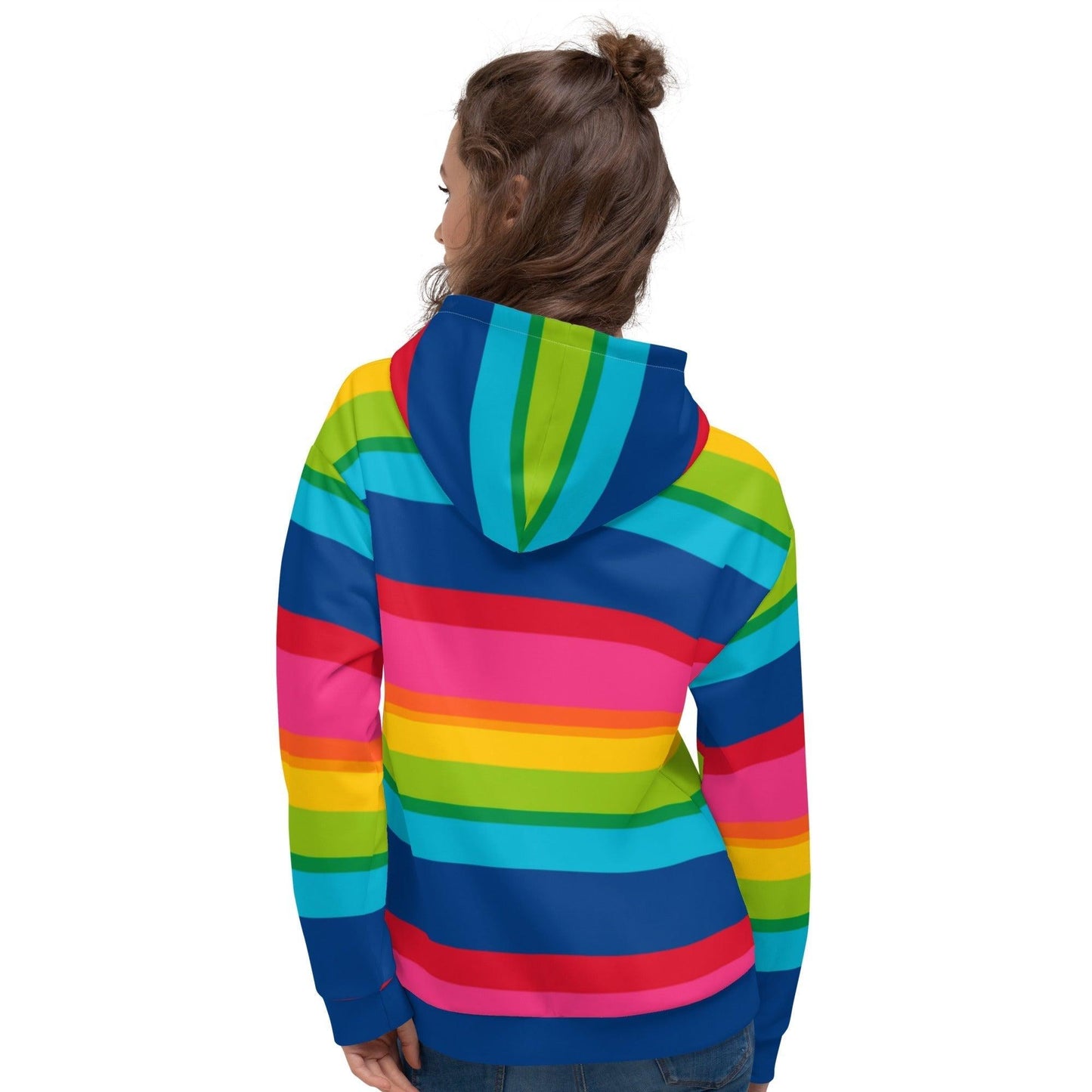 Hoodie - ELLIE rainbow stripe