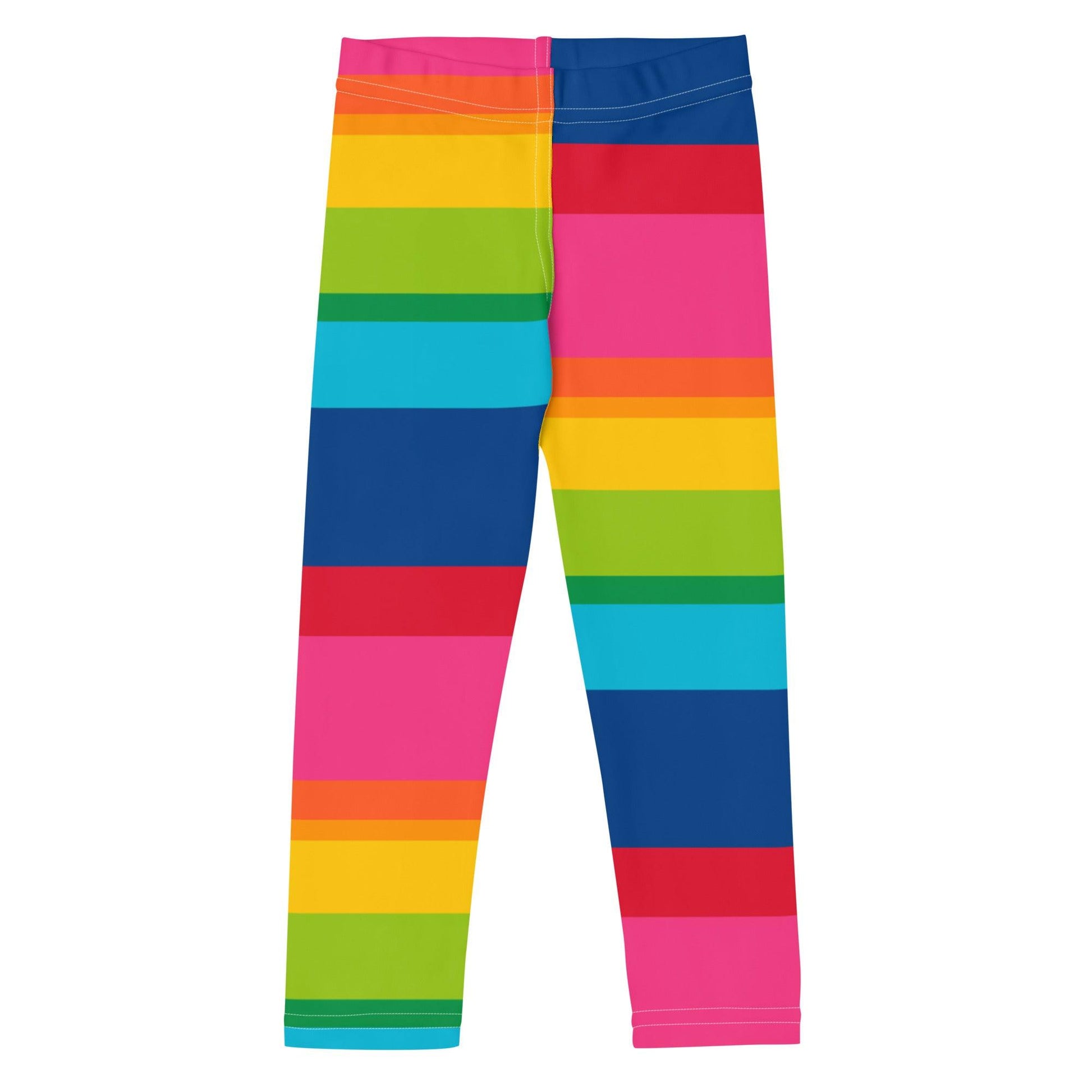 Kids' Leggings - ELLIE rainbow stripe
