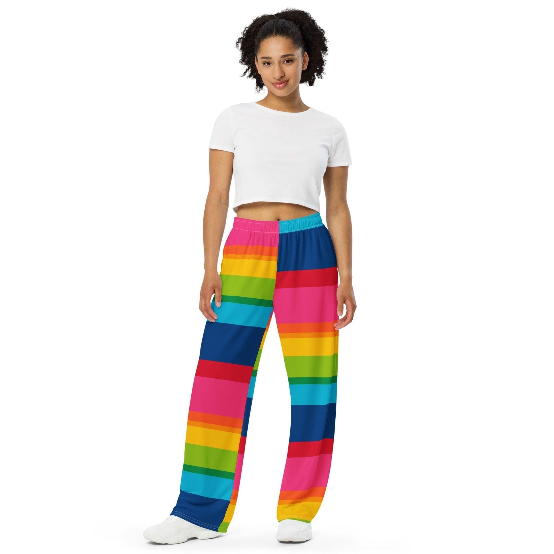 Pants - ELLIE rainbow stripe