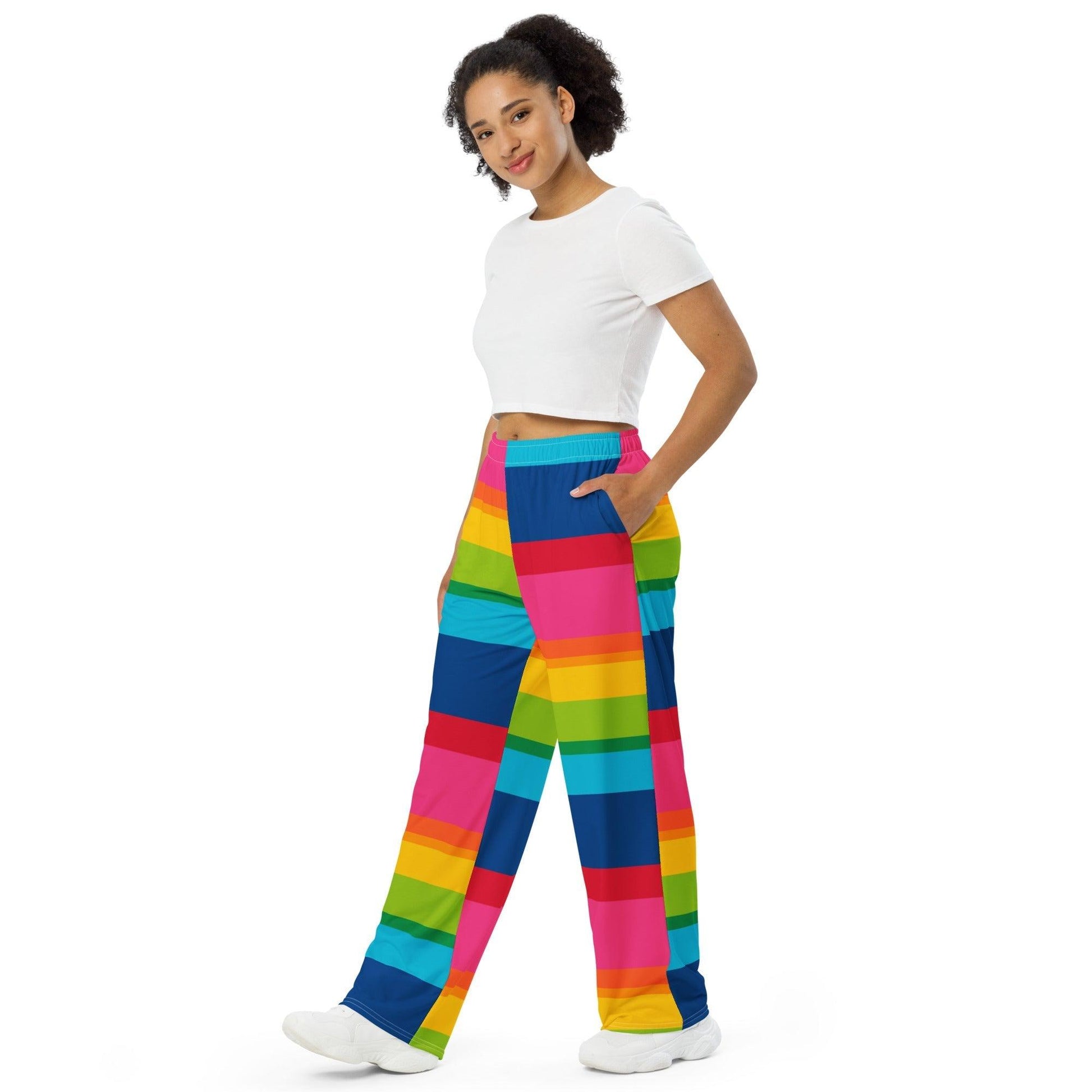 Pants - ELLIE rainbow stripe