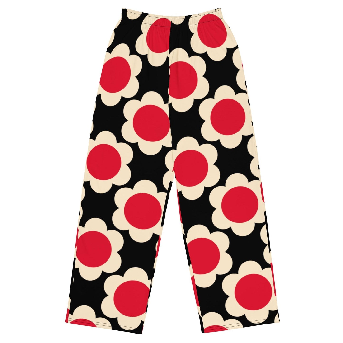 Pants - ELLIE red black - Classic floral print 6XL