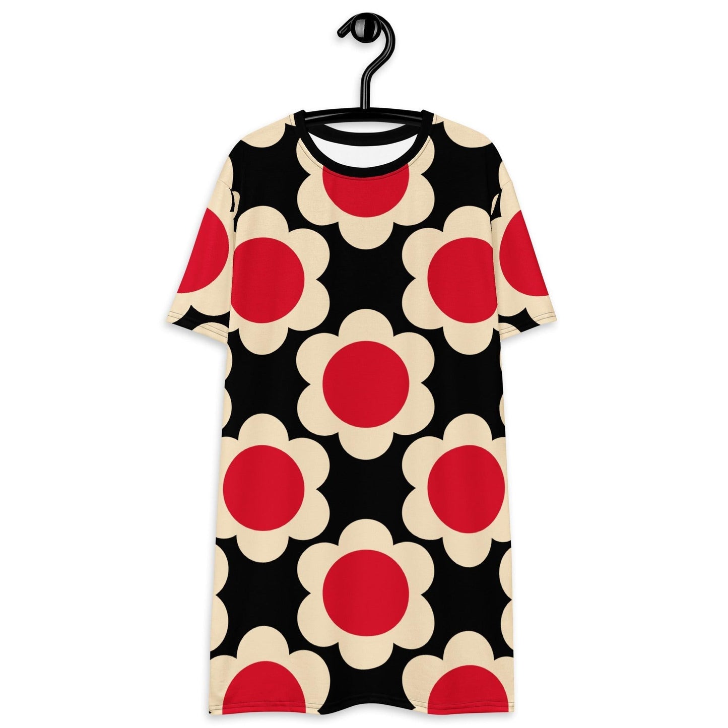 T-Shirt Dress - ELLIE red black