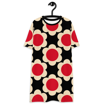 T-Shirt Dress - ELLIE red black