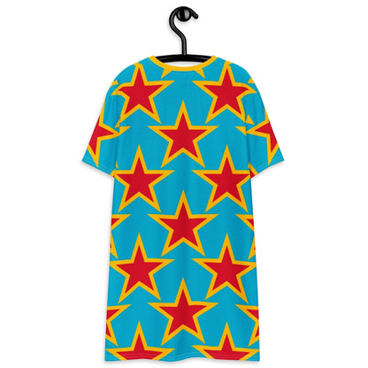 T-Shirt Dress - ELLIE STAR turquoise