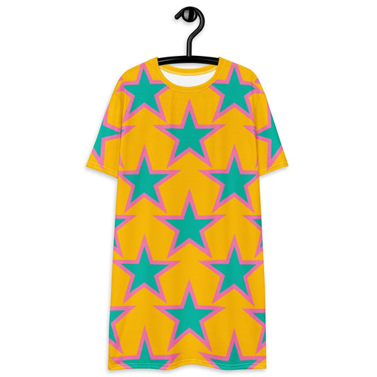 T-Shirt Dress - ELLIE STAR yellow