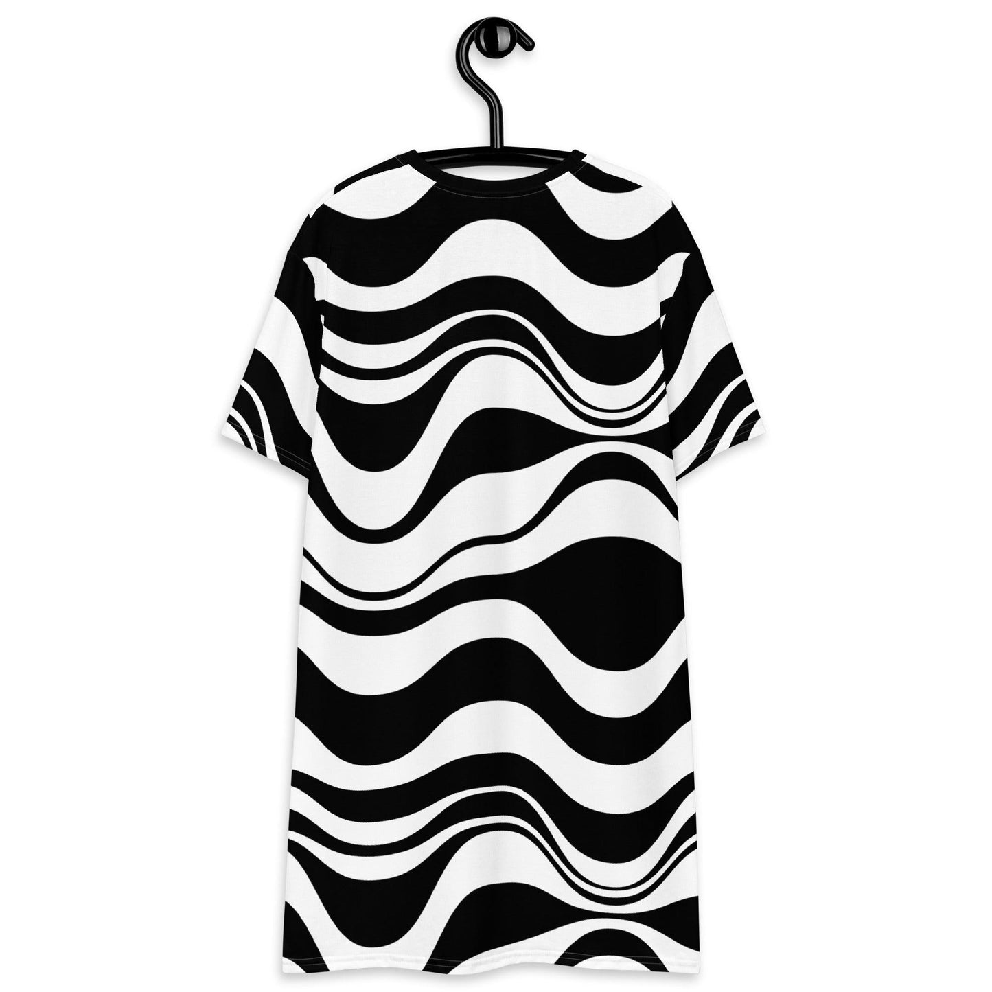 T-Shirt Dress - ENERGY WAVES black