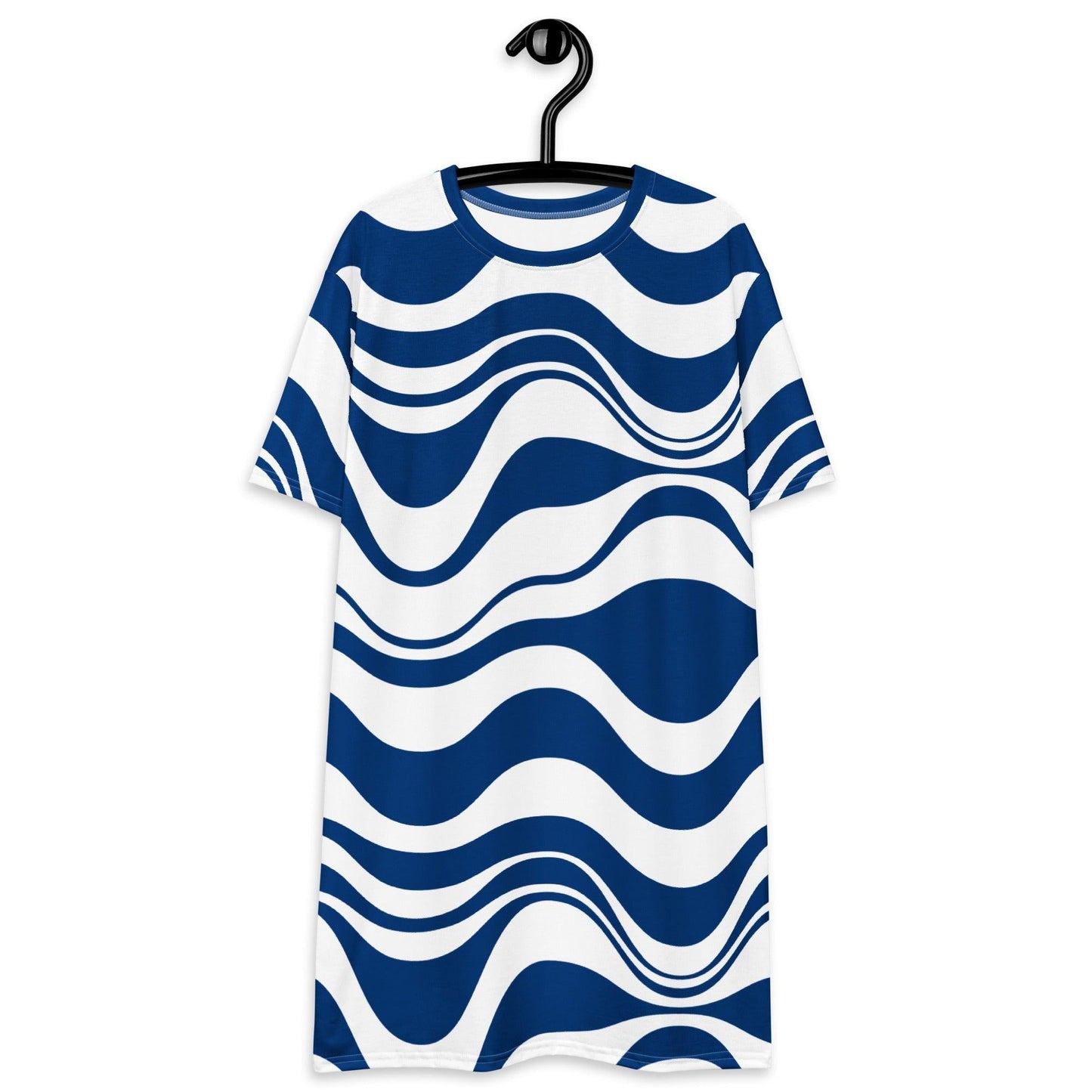T-Shirt Dress - ENERGY WAVES blue