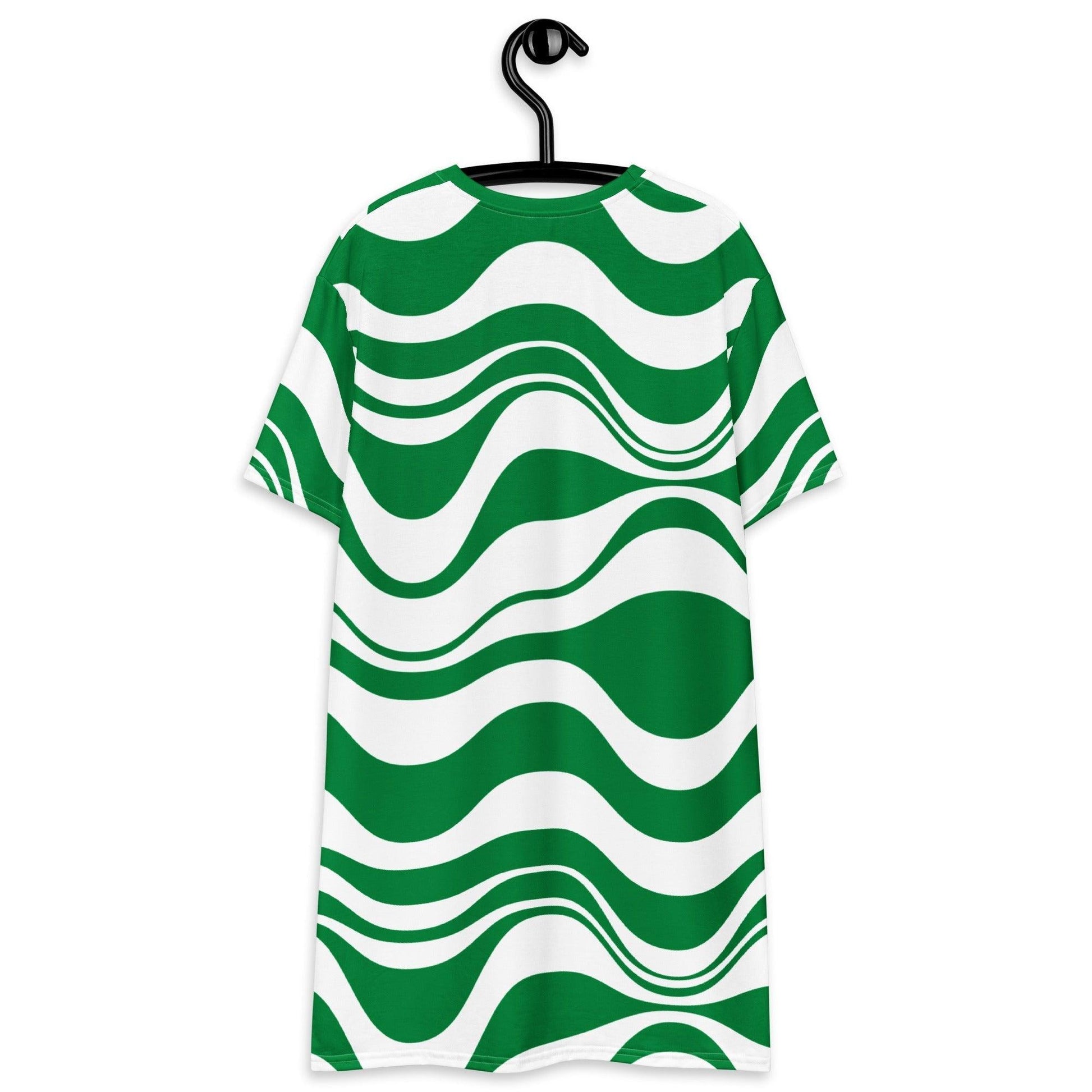 T-Shirt Dress - ENERGY WAVES green