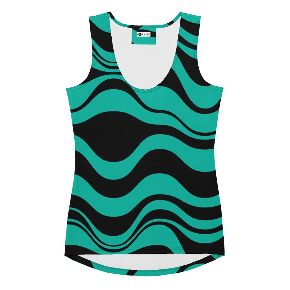 Tank Top - ENERGY WAVES mint black