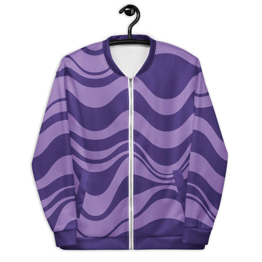 Bomber Jacket - ENERGY WAVES purple