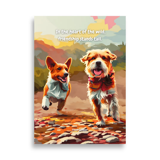 Poster - In the heart of the wild, friendship stands tall | SHALMIAK
