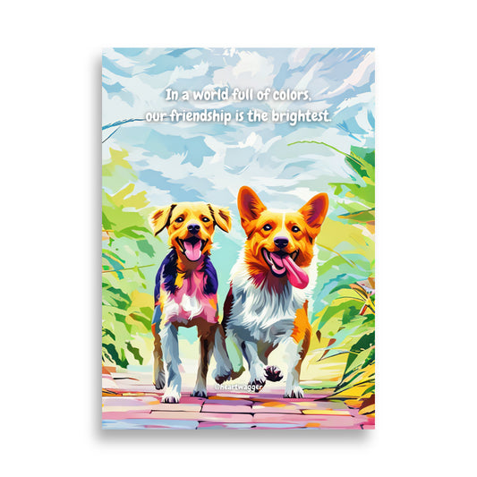 Poster - In a world full of colors, our friendship is the brightest | SHALMIAK