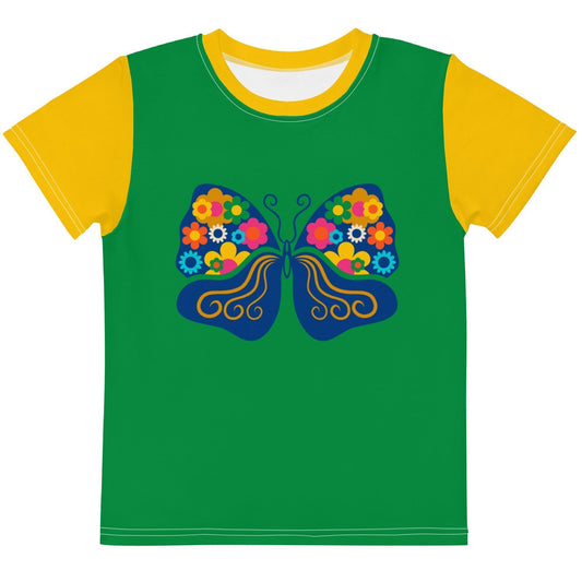Kids' T-Shirt - FAB FLOVERYFLY green