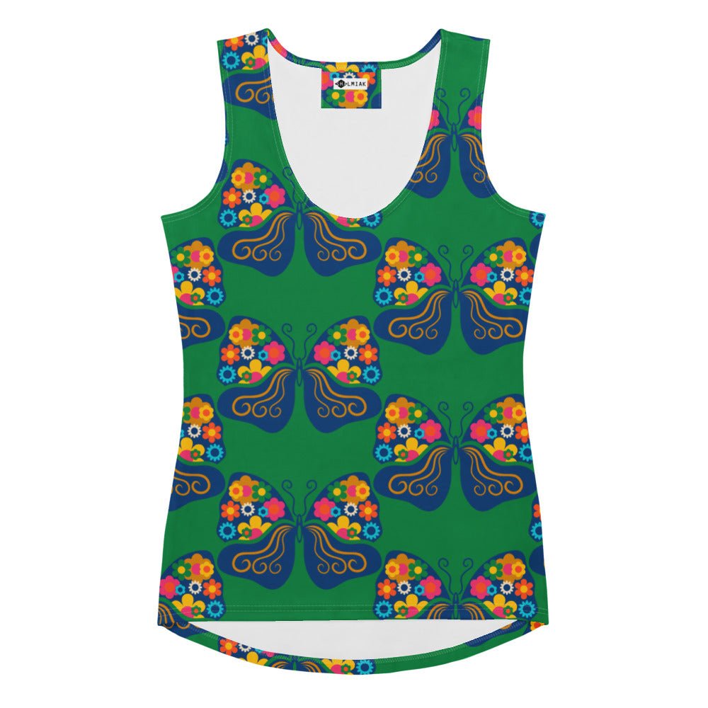 Tank Top - FAB FLOVERYFLY green