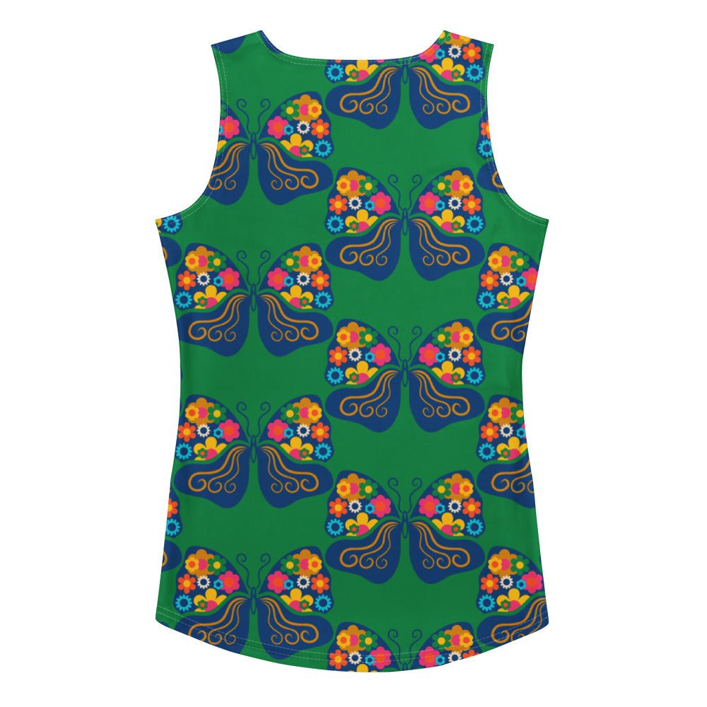 Tank Top - FAB FLOVERYFLY green