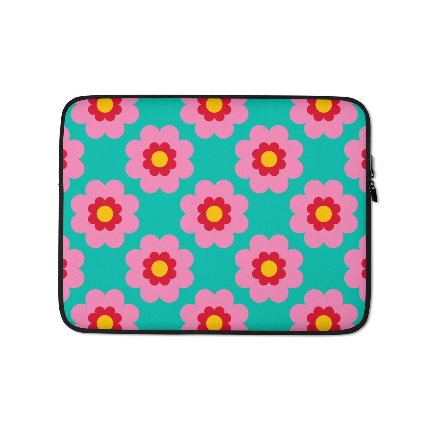 Laptop Sleeve - FANCY BLOOM pink mint