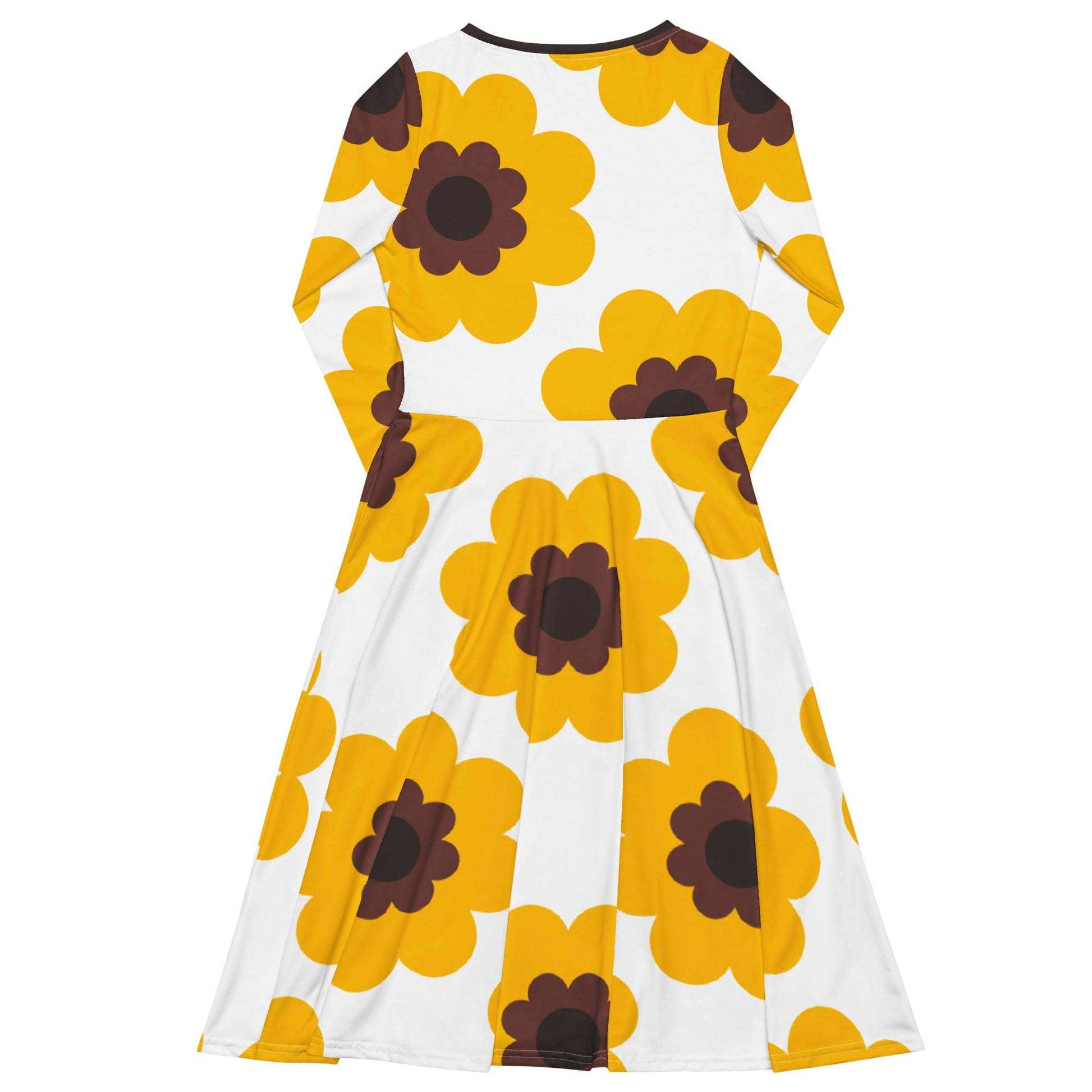 Midi Dress - FANCY BLOOM yellow