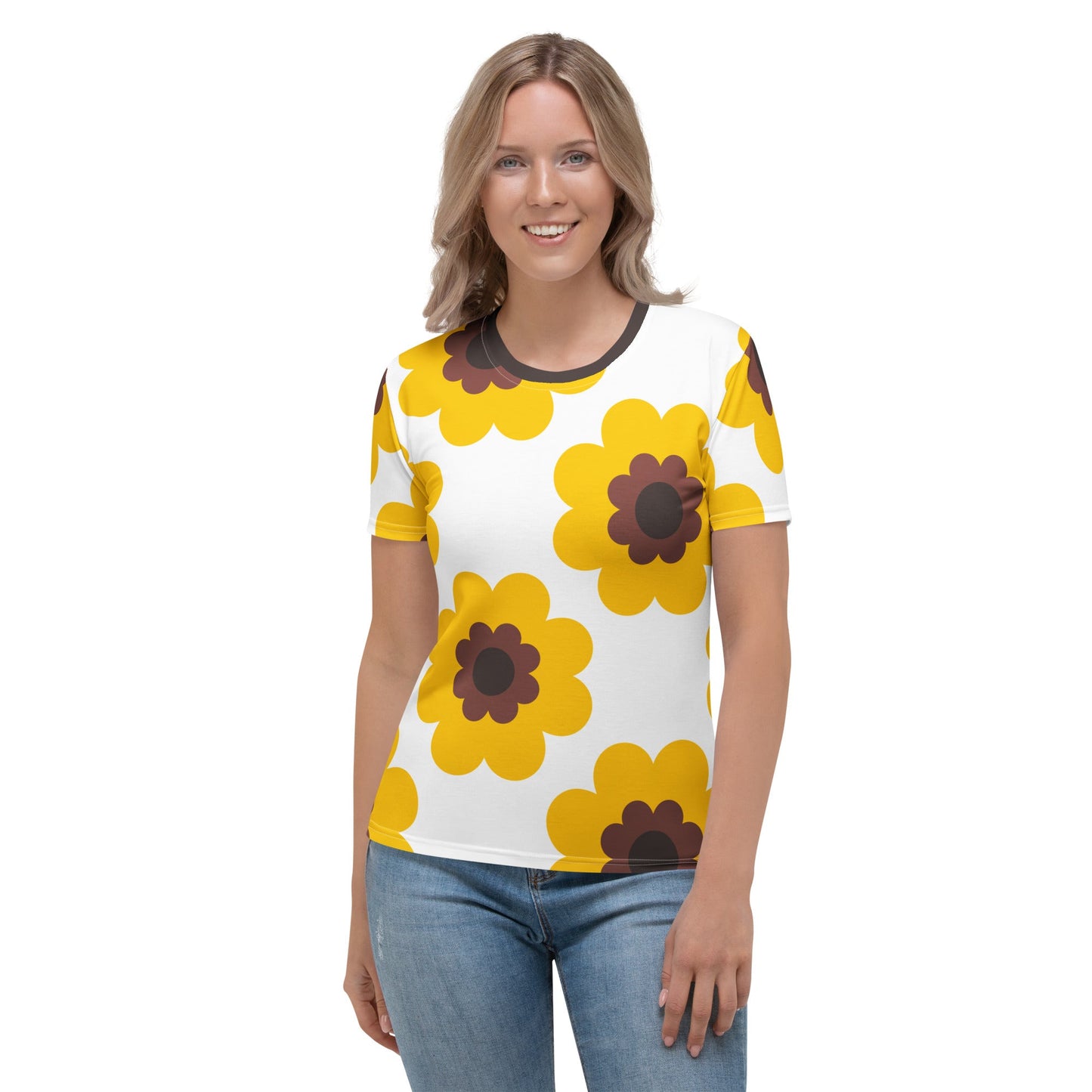 Woman's T-Shirt - FANCY BLOOM yellow