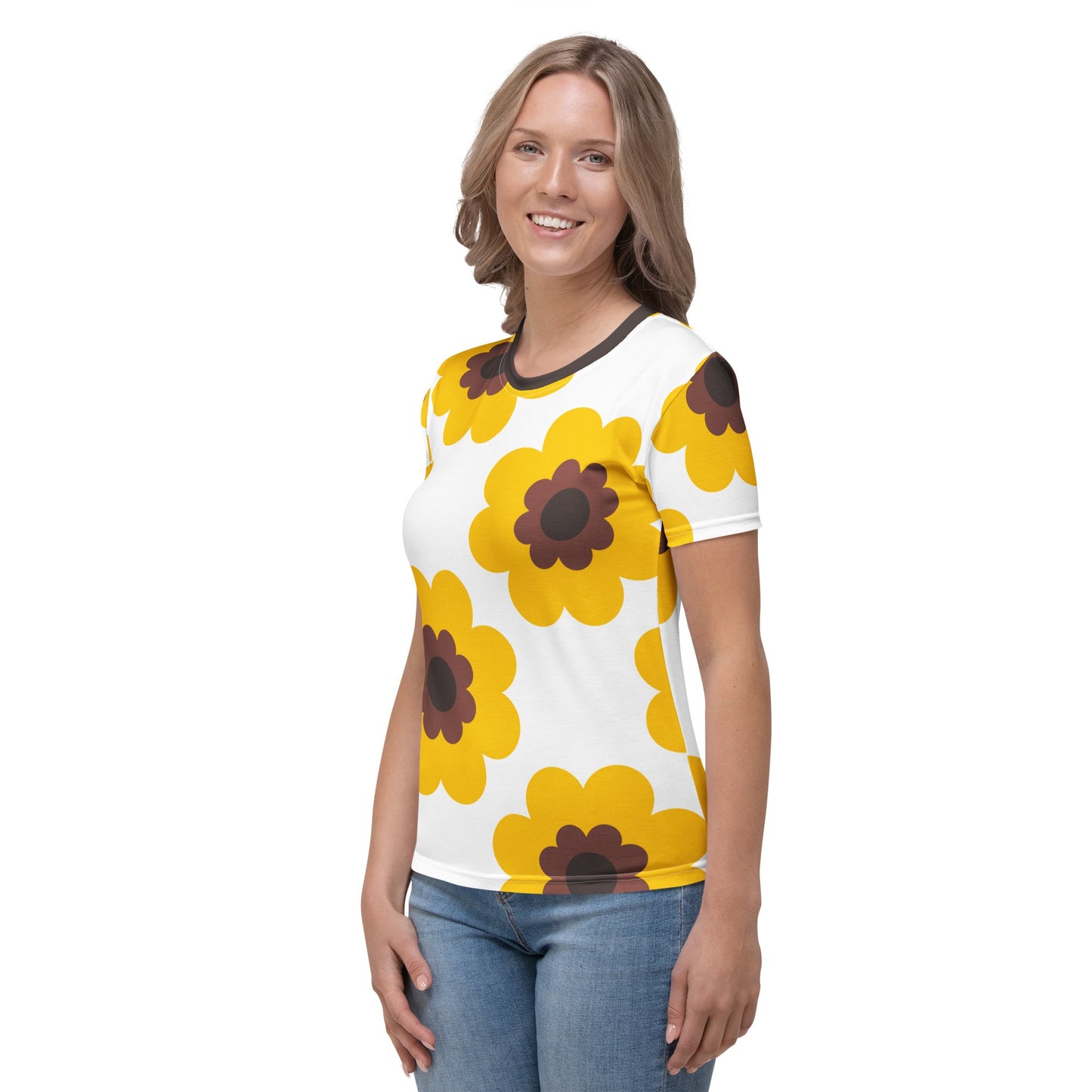 Woman's T-Shirt - FANCY BLOOM yellow