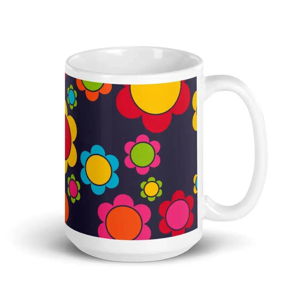 Mug - FLORA PEACE dark blue