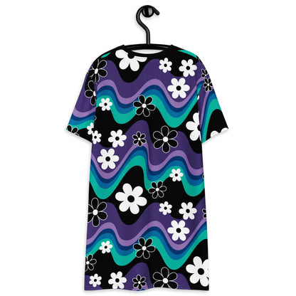 T-Shirt Dress - FLORA RAVE purple