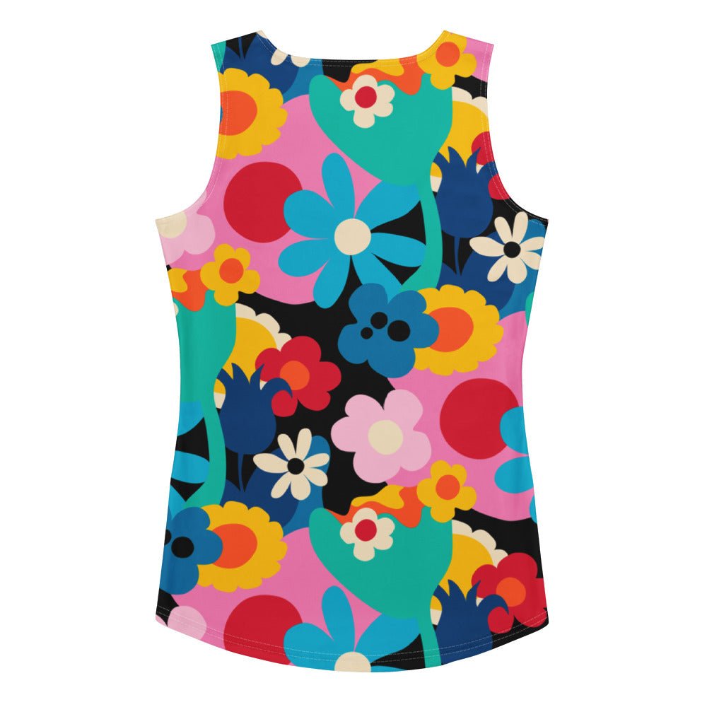 Tank top - FLORALEI - Artsy flower print