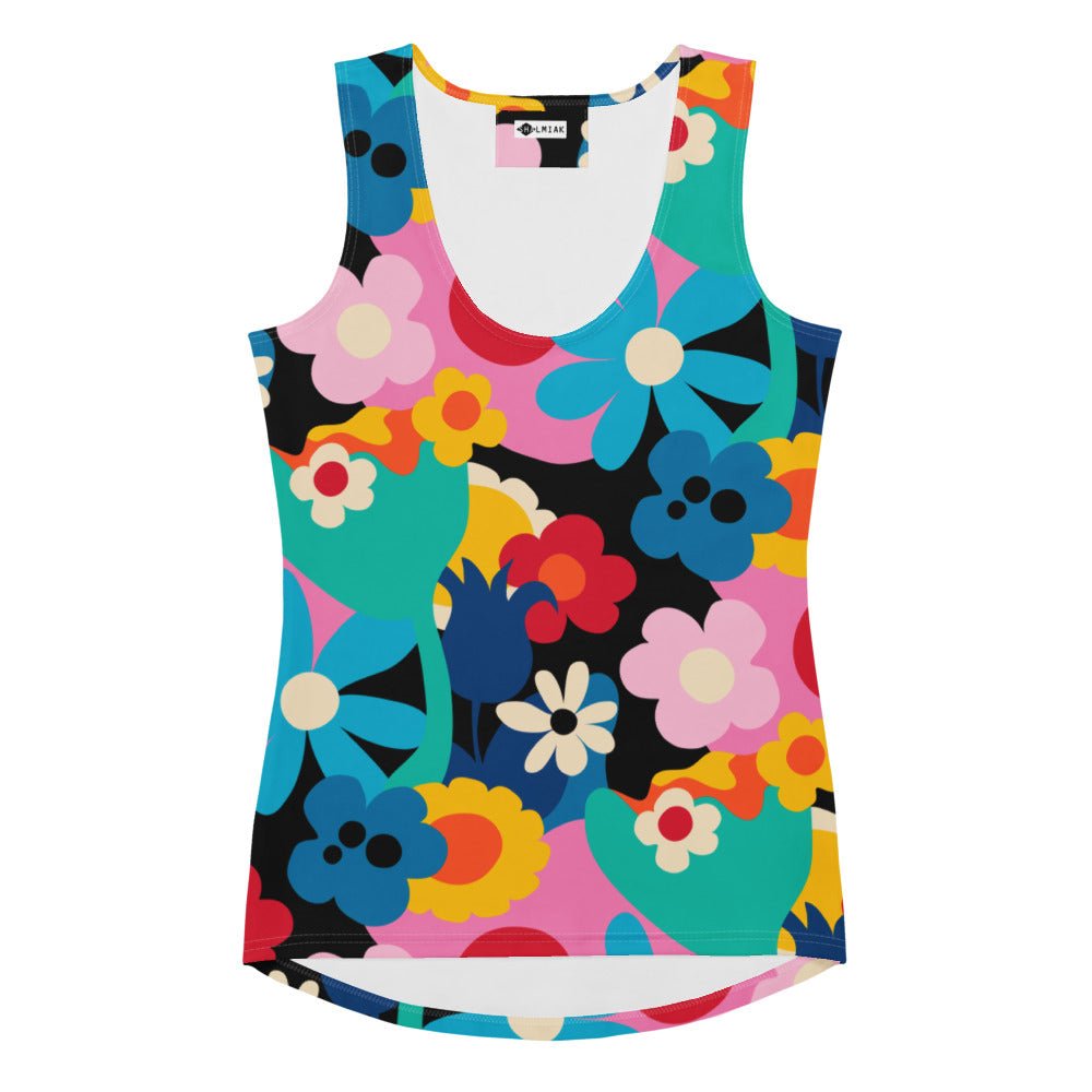 Tank top - FLORALEI - Artsy flower print XL