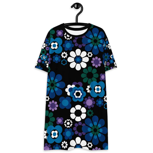 T-Shirt Dress - FLOW-POW blue