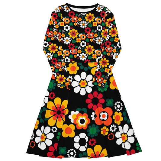 Midi Dress - FLOW-POW retro