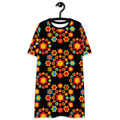 T-Shirt Dress - FLOWERSHOP color