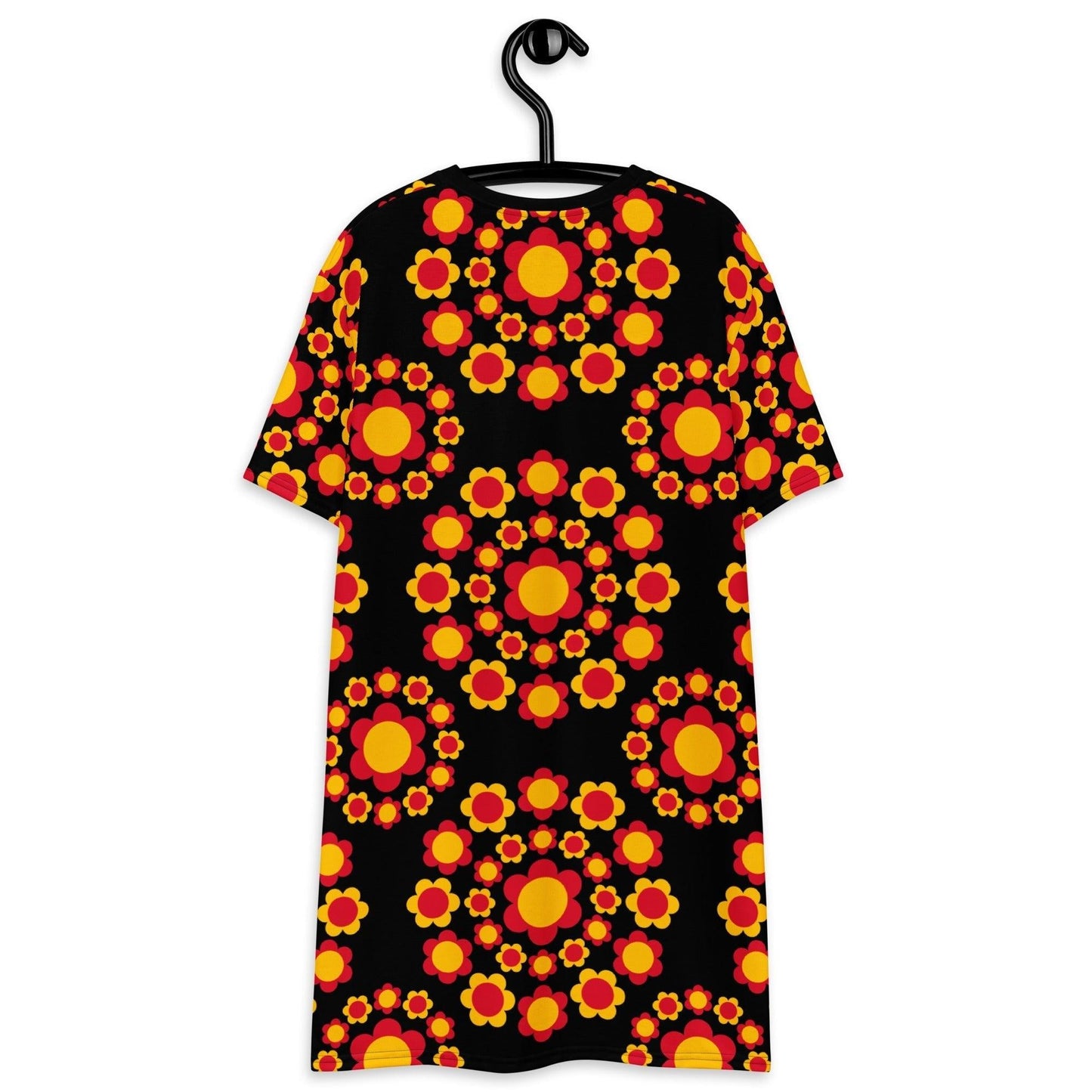 T-Shirt Dress - FLOWERSHOP red yellow