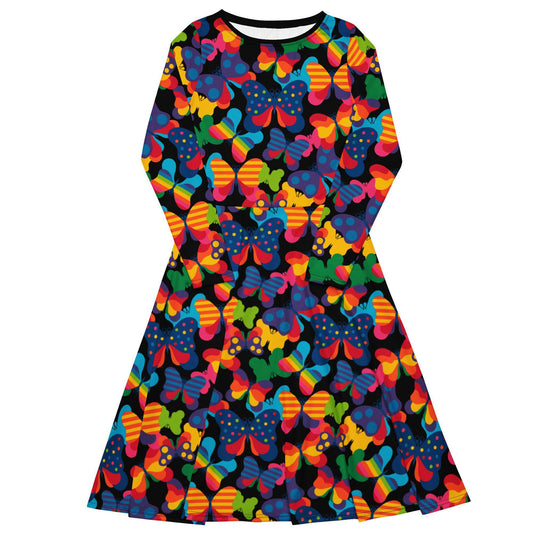 Midi Dress - FLYRAVE black