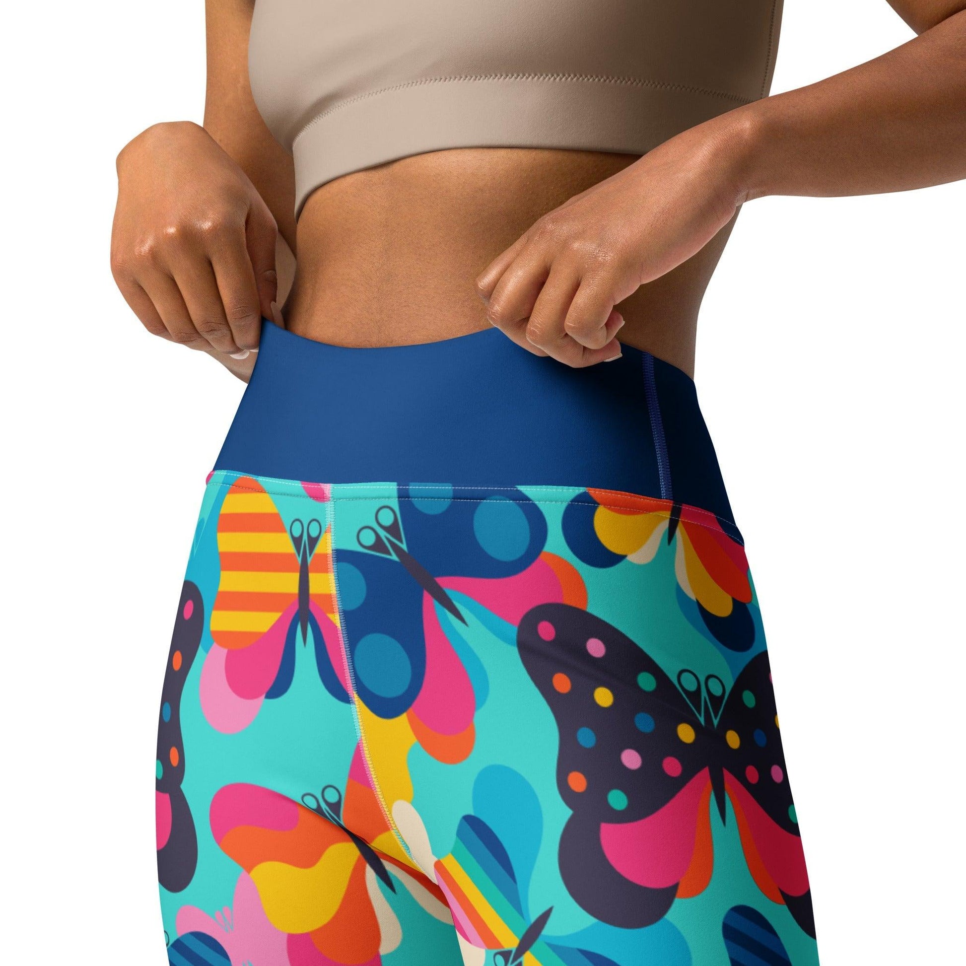 Yoga Leggings -2- FLYRAVE turquoise