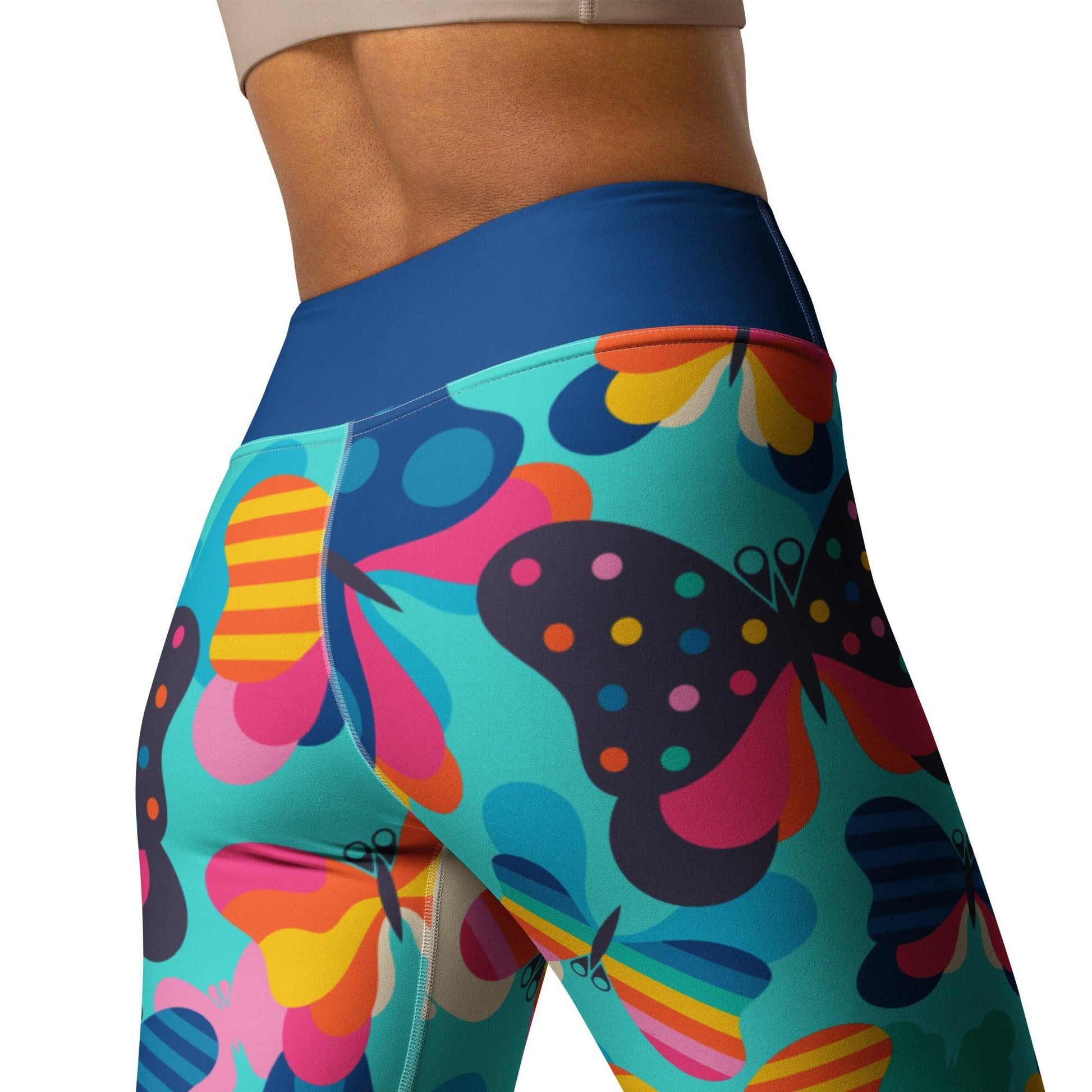 Yoga Leggings -2- FLYRAVE turquoise
