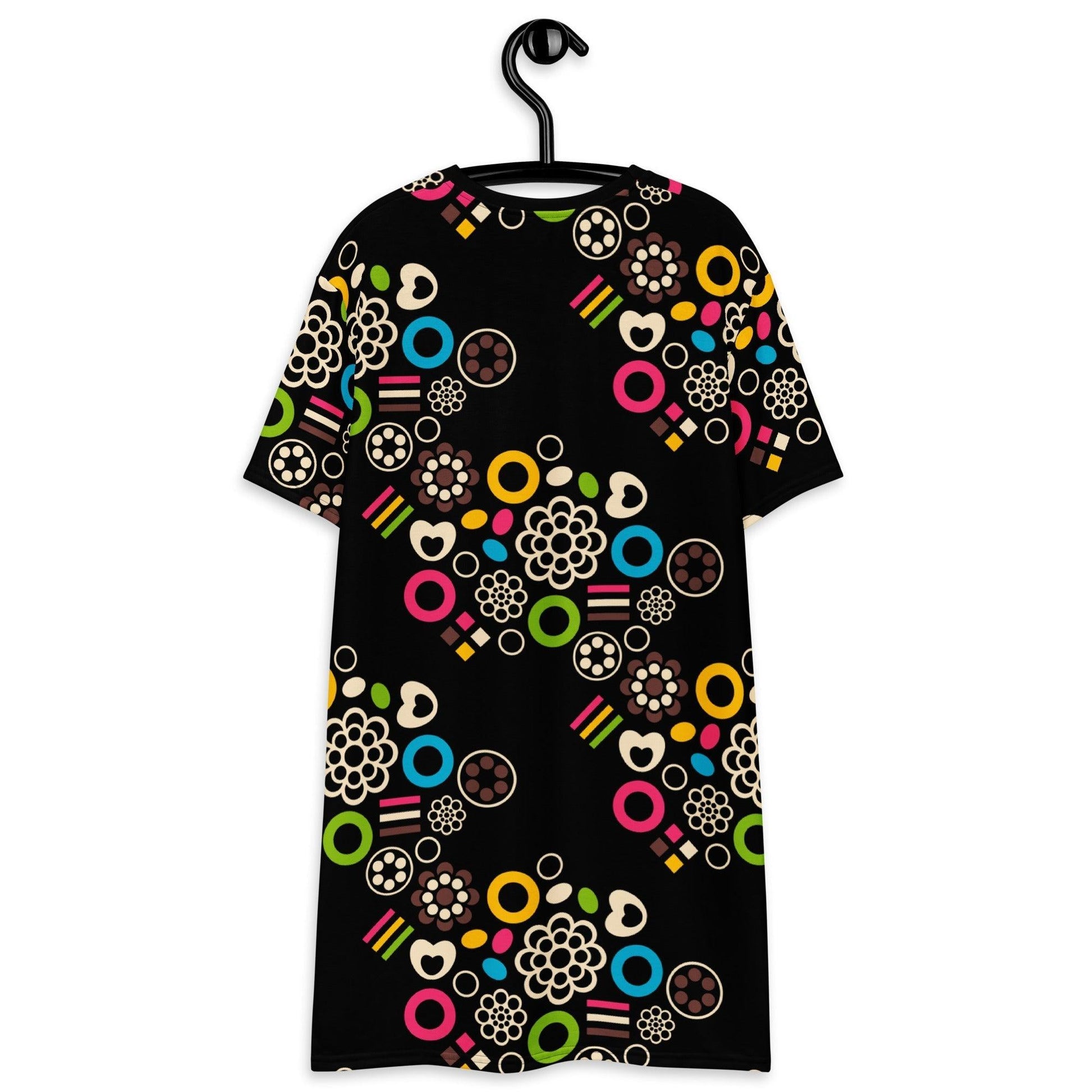 T-shirt dress - FOREVER SWEET - Colorful candy mix print