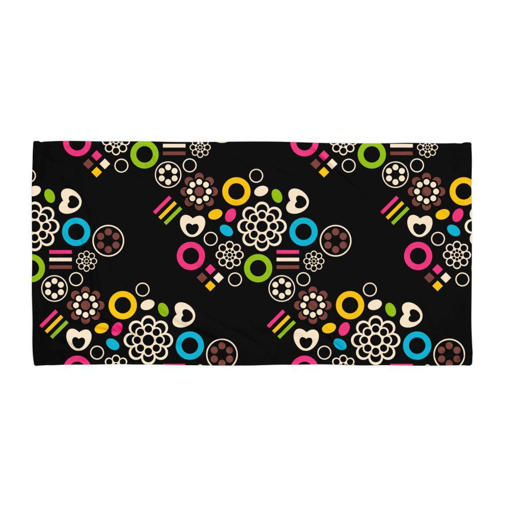 Towel - FOREVER SWEET - Colorful candy mix print