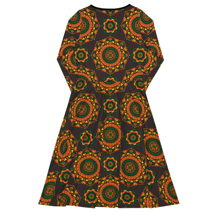 Midi Dress - FOREVERMORE green brown