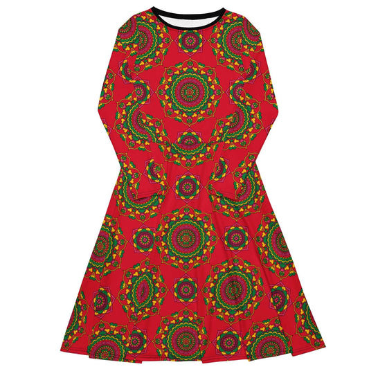 Midi Dress - FOREVERMORE red