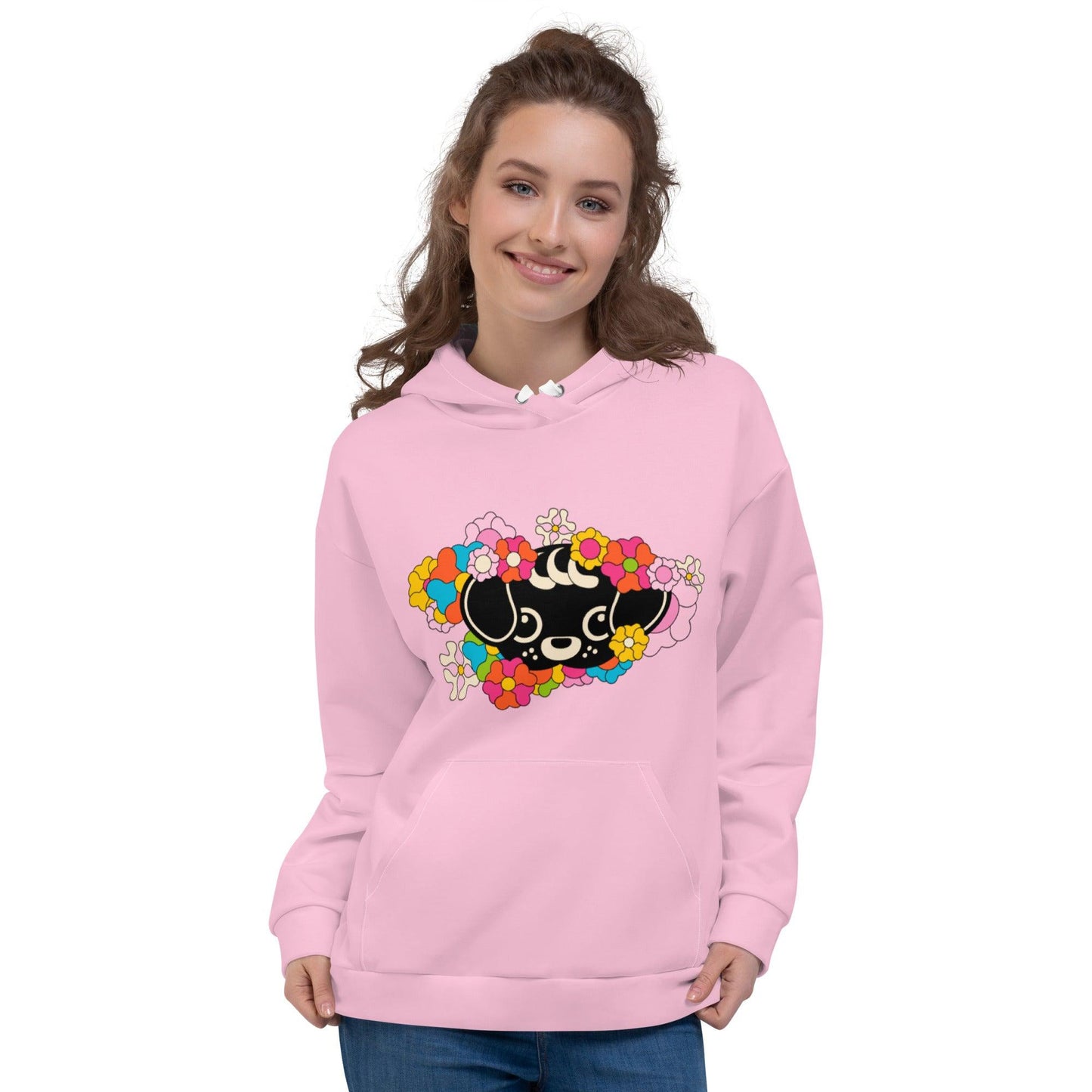 Hoodie - FUNKYPUP pink (just pup)