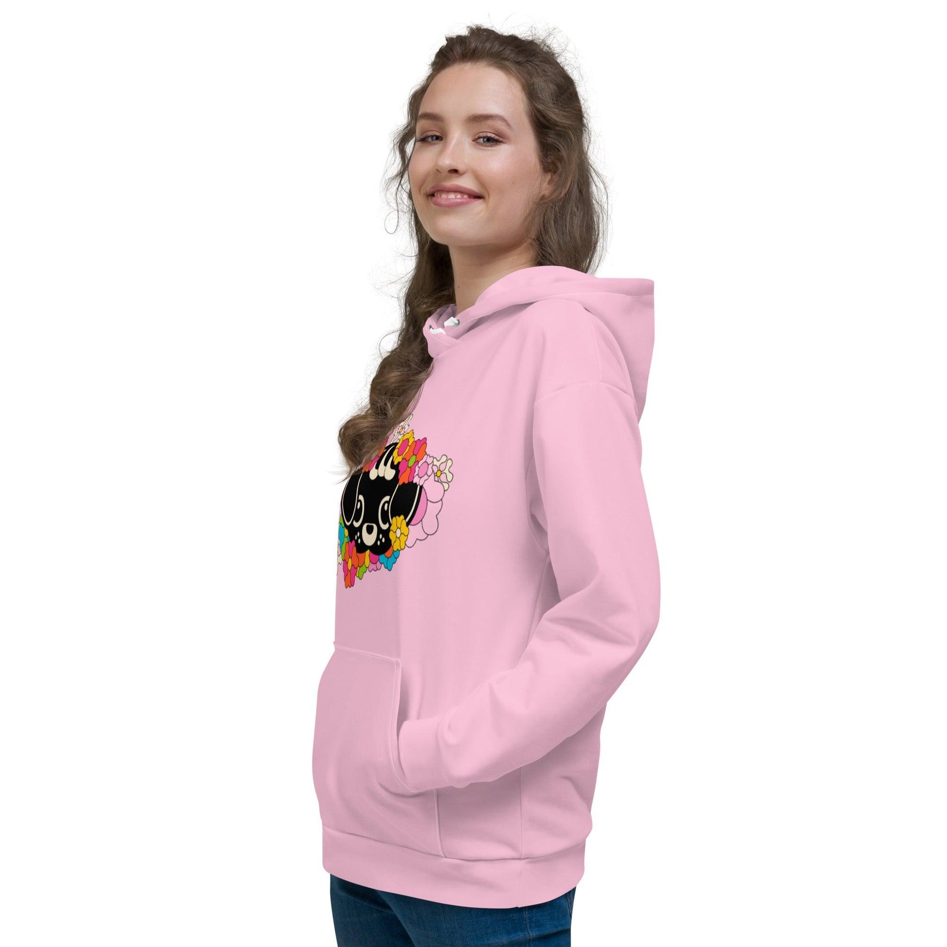 Hoodie - FUNKYPUP pink (just pup)