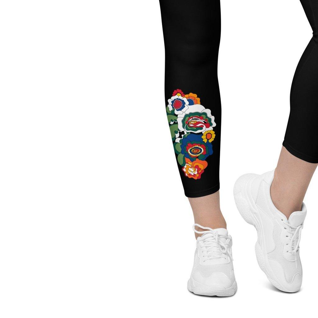 Leggings With Pockets - GROOVY KURBITS in black