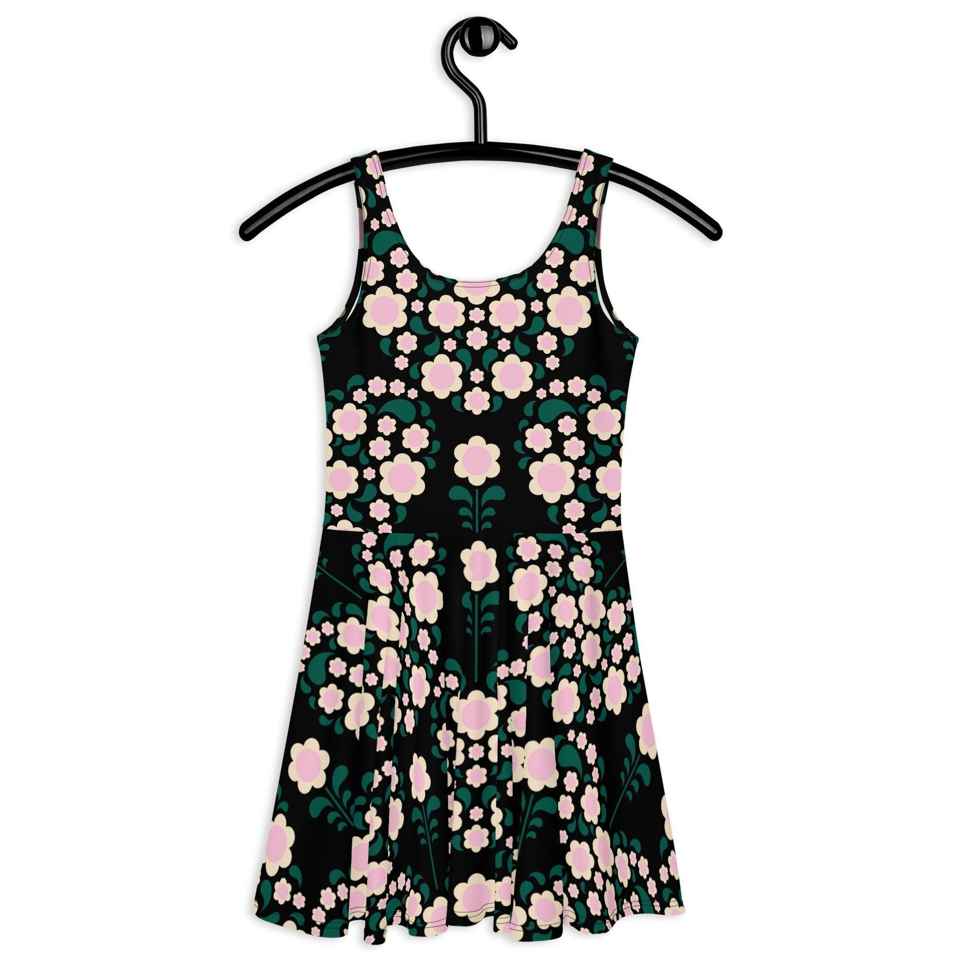 Skater Dress - HEARTBEAT pink black