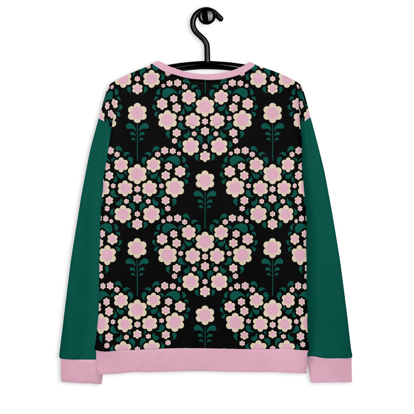 Sweatshirt - HEARTBEAT pink black