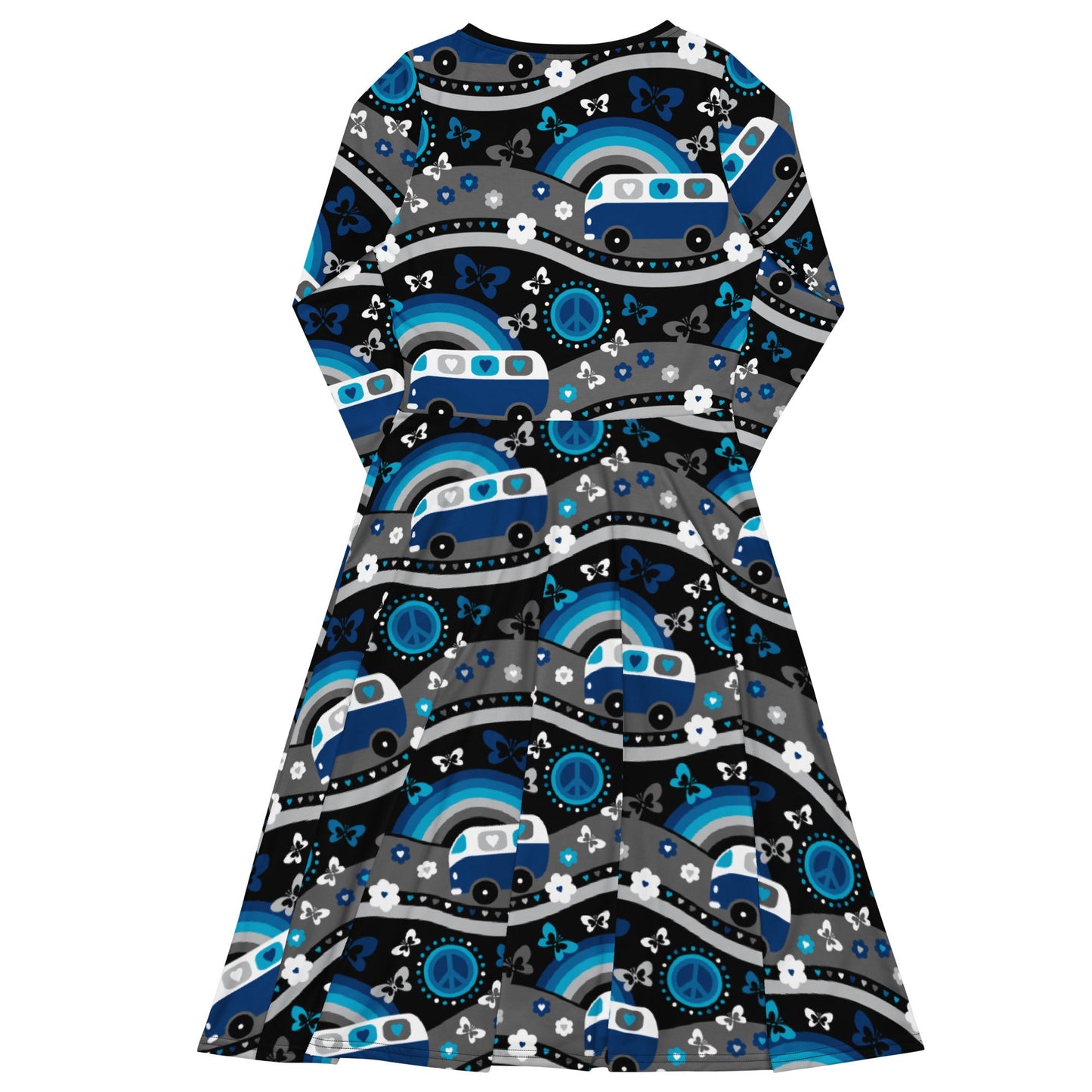 Midi Dress - HIPPIE DAY cosmic blue