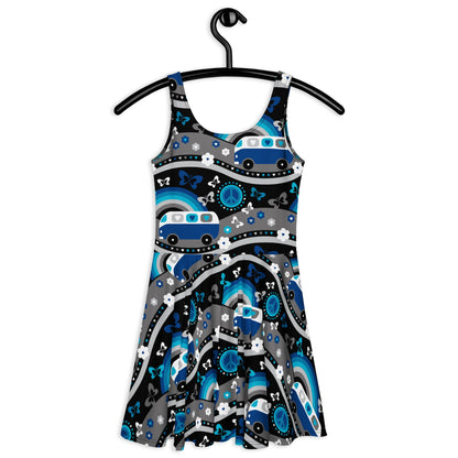 Skater Dress - HIPPIE DAY cosmic blue