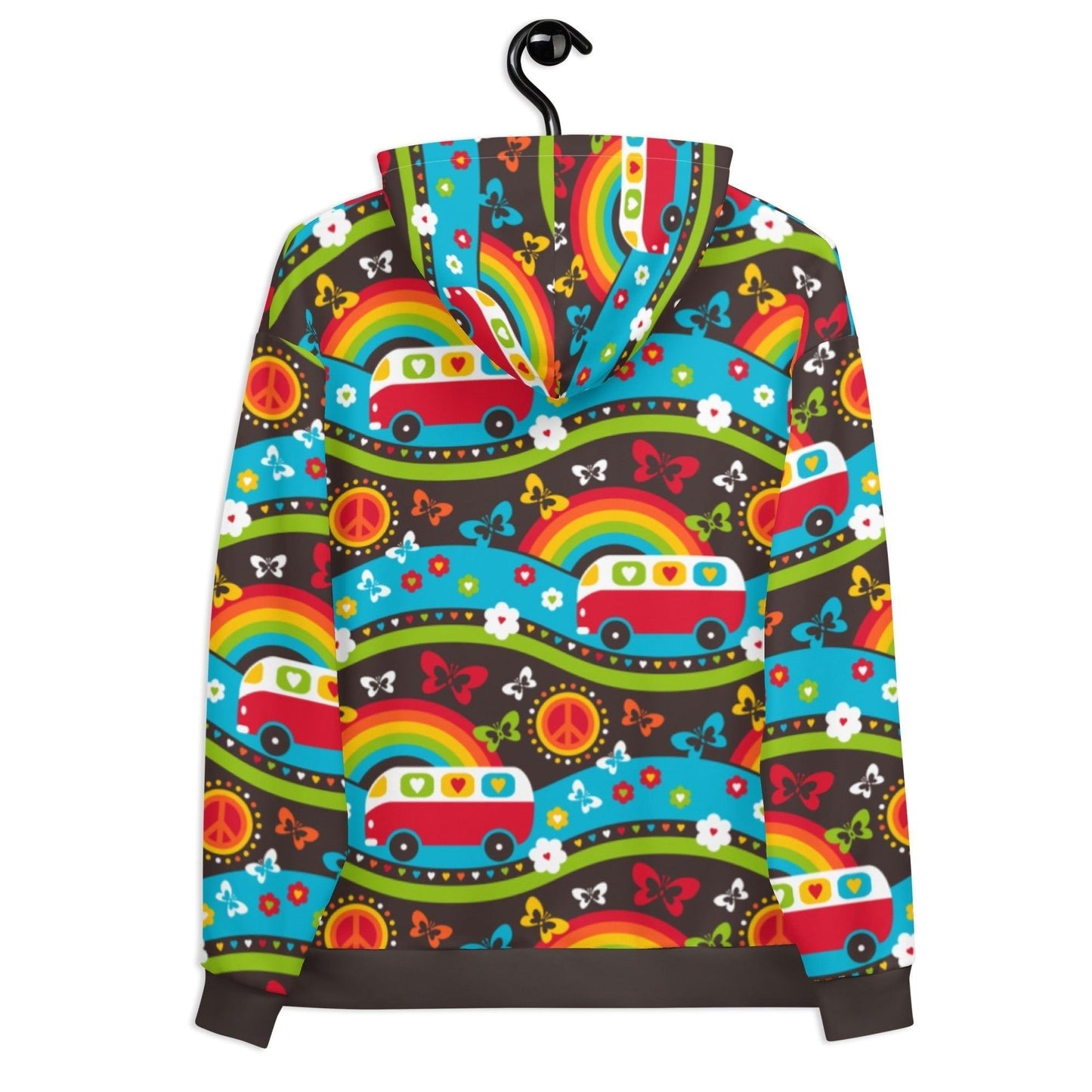 Hoodie - HIPPIE DAY rainbow