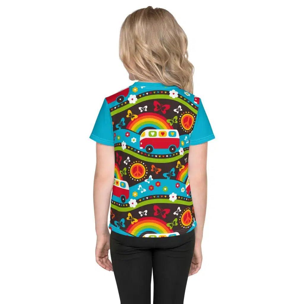 Kids' T-Shirt - HIPPIE DAY rainbow