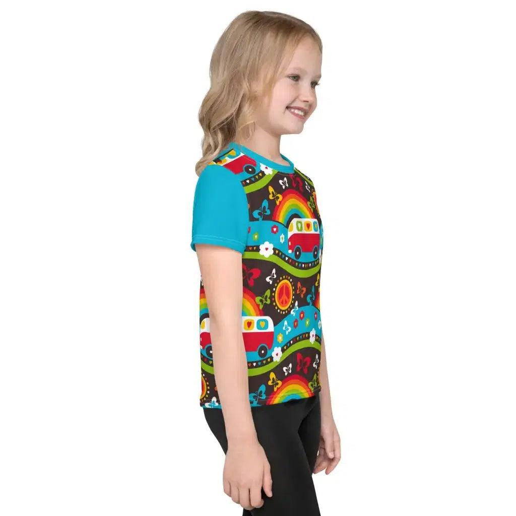 Kids' T-Shirt - HIPPIE DAY rainbow