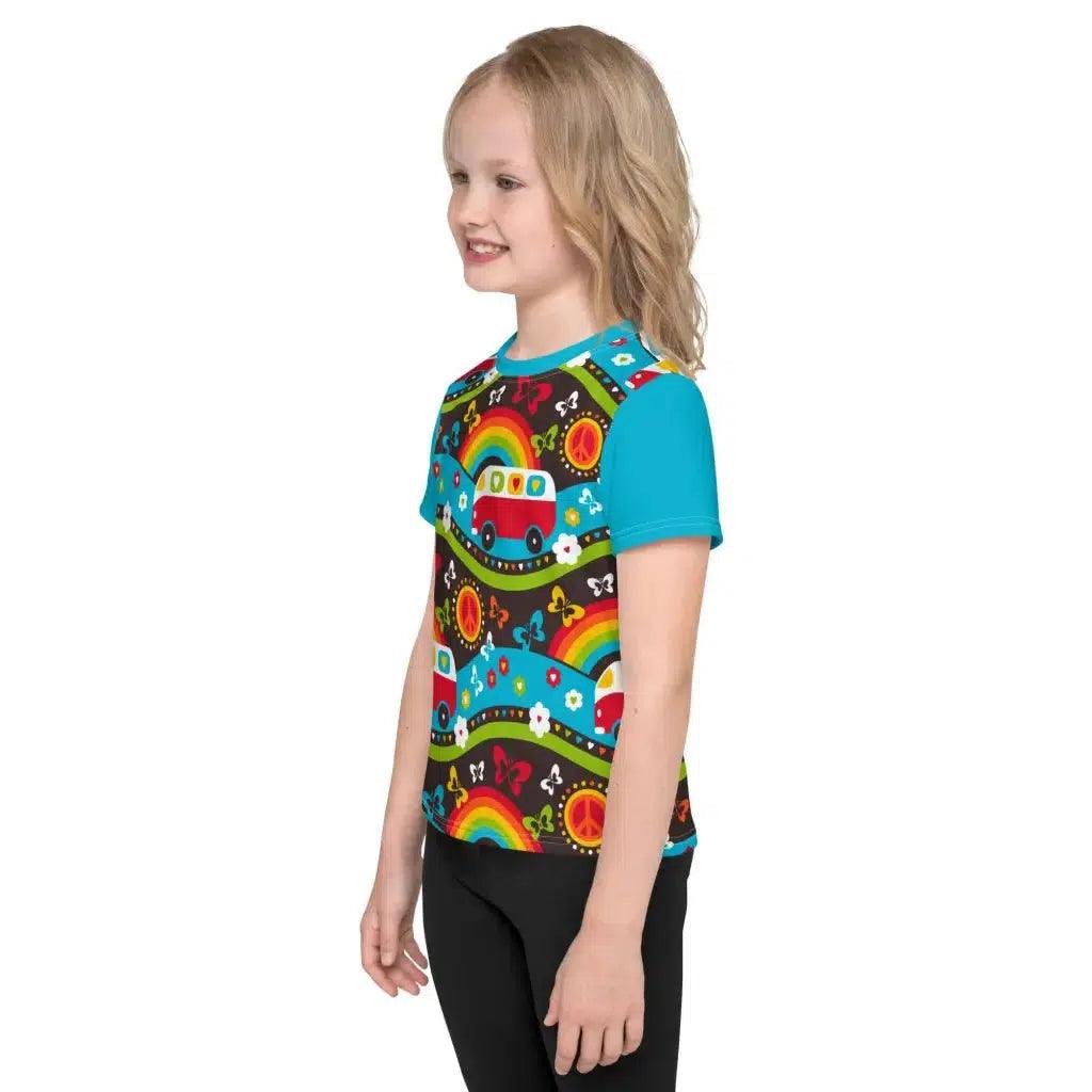 Kids' T-Shirt - HIPPIE DAY rainbow