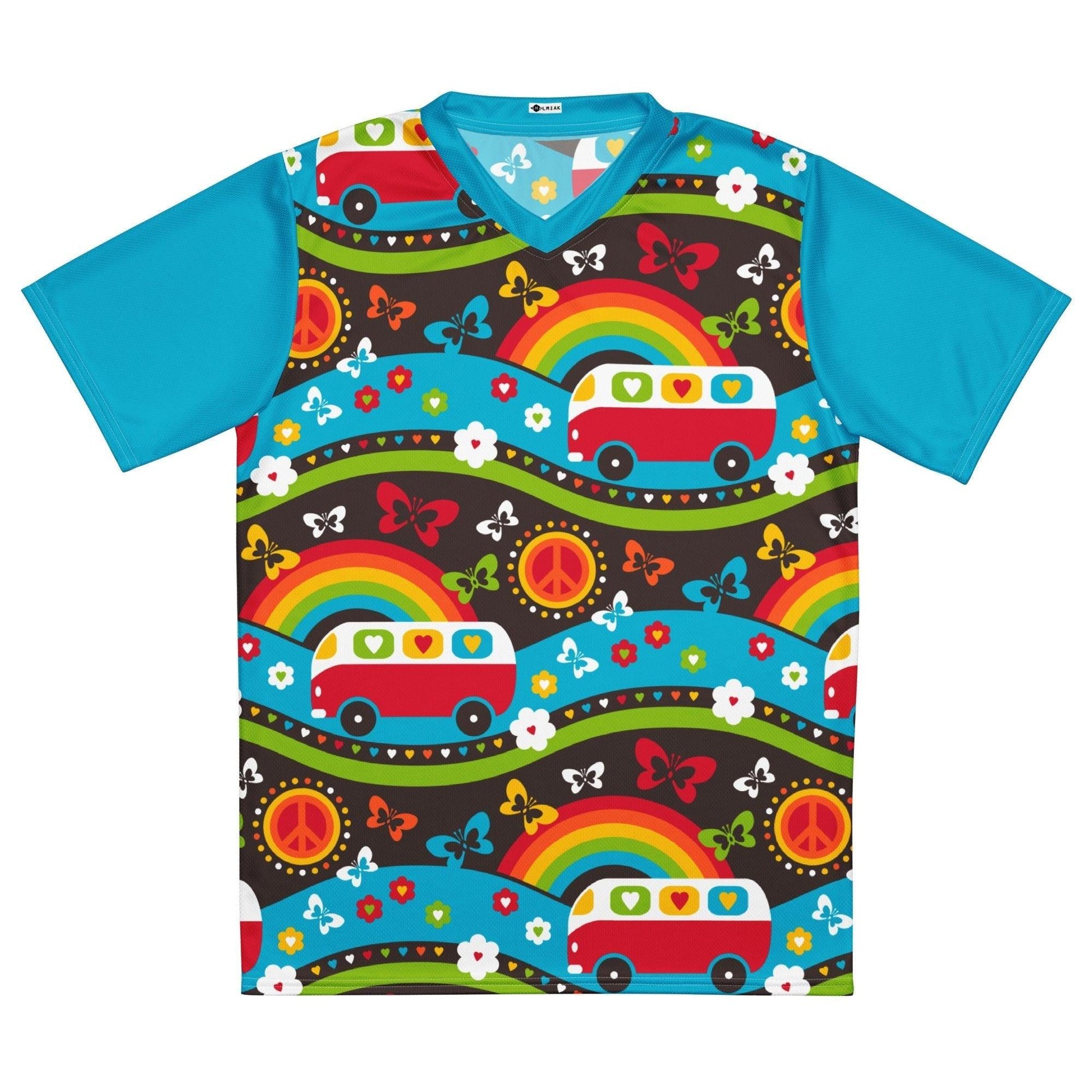 Sports Jersey - HIPPIE DAY rainbow - Colorful hippie print 6XL